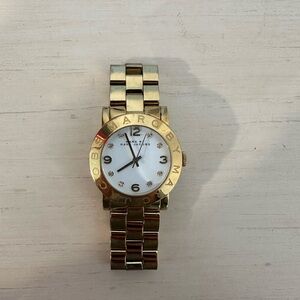 Marc By Marc Jacobs Gold and White Watch